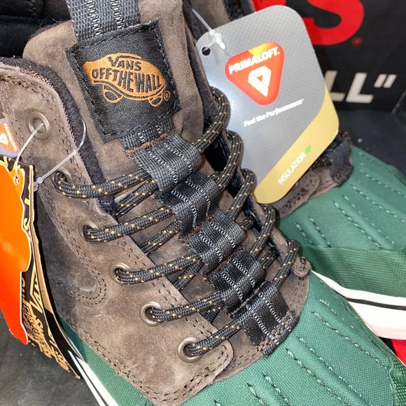 Vans Sk8-HI Del Pato MTE-2 All Weather Brown & Green Men's 7.5 VN0A5JMNBGS - Picture 8 of 12